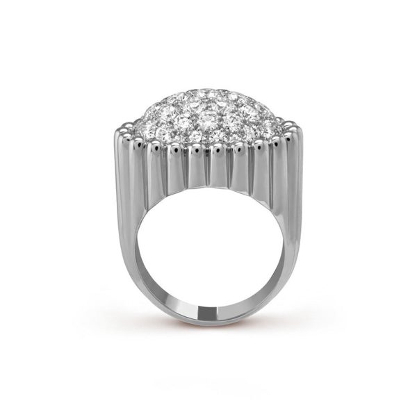 18K Perlée Diamond Ring - 图片 11