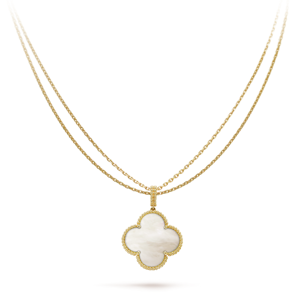 18K Magic Alhambra One Motif Pearl Necklace - 图片 4