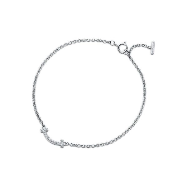 18K T Smile Diamond Bracelet - 图片 3