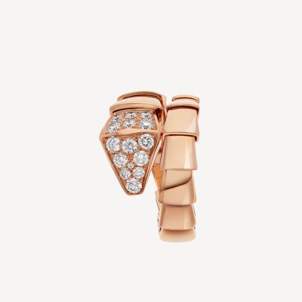 18K BV Serpenti Viper Head Diamond Ring - Image 2