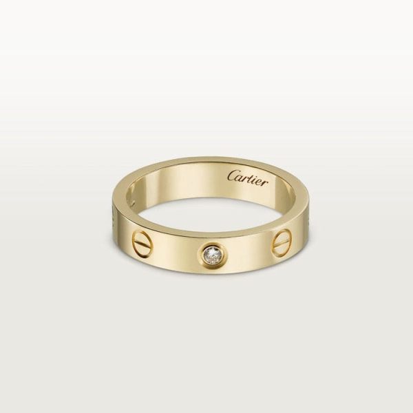 18K Love Wedding One Diamond Ring