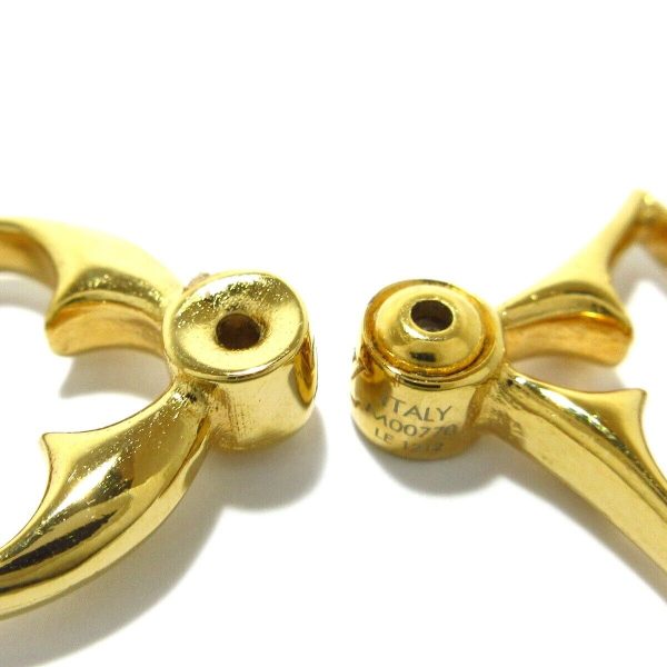 18K Louis Flower Gram Earrings - 图片 4