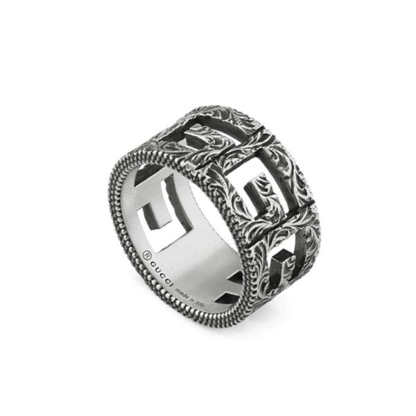 Double G Square G 10mm Ring