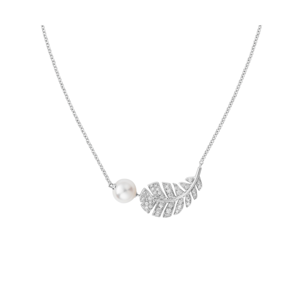 18K CC Plume De Necklace
