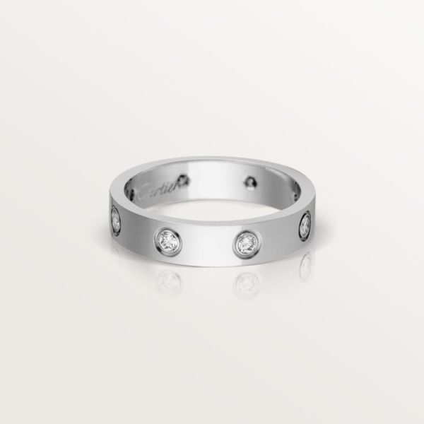 18K Love Wedding Six Diamonds Ring