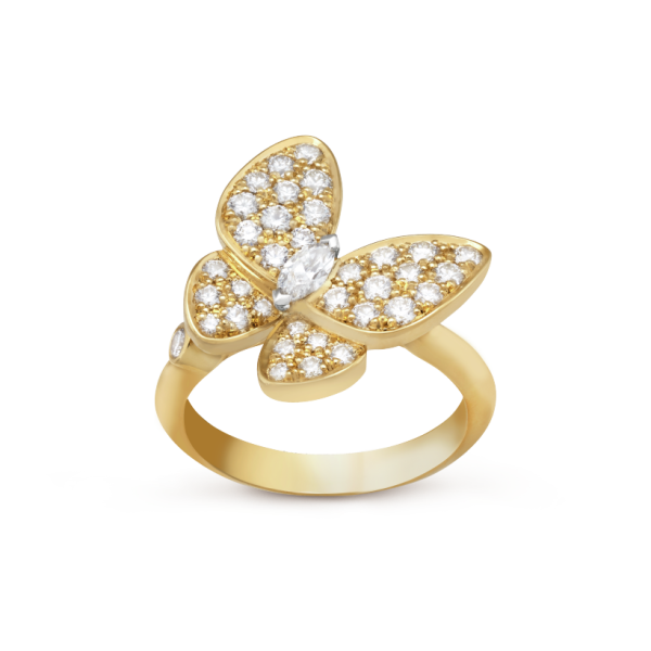 18K Two Butterfly Ring - 图片 3