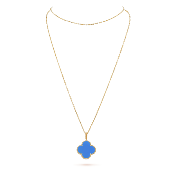 18K Magic Alhambra Agate Clover Necklace