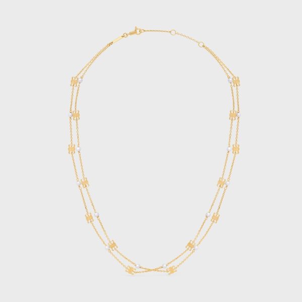 18K Triomphe Pearl Double Necklace