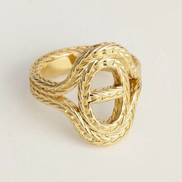 18K Chaine D'Ancre Danae Medium H Ring
