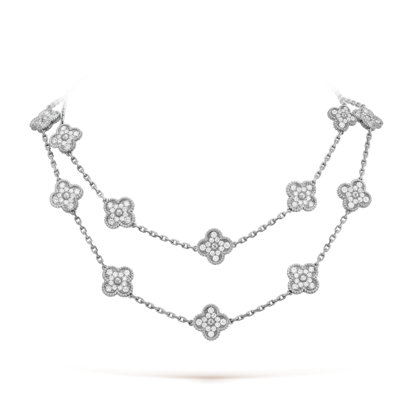 18K Vintage Alhambra 20 Motifs Long Necklace