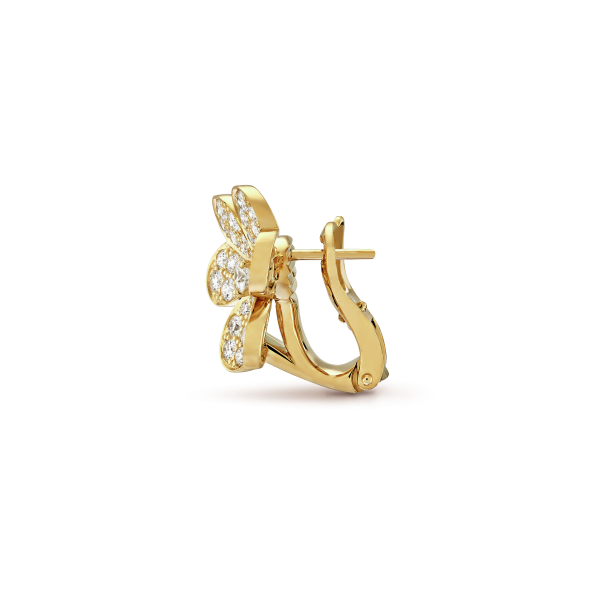 18K Yellow Gold Frivole Small Model Earrings - 图片 6