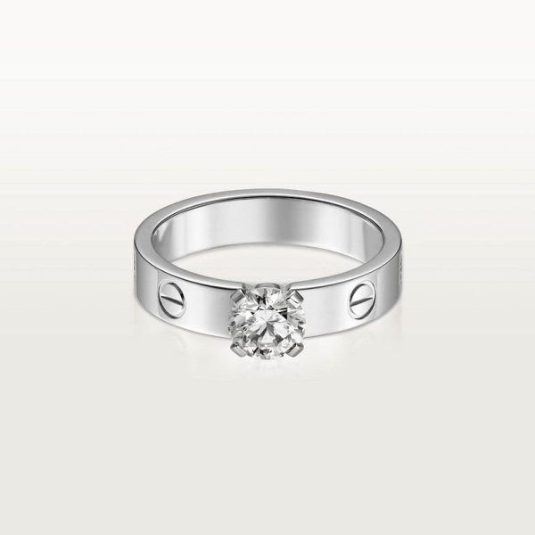 18K Love Solitaire Ring - 图片 3