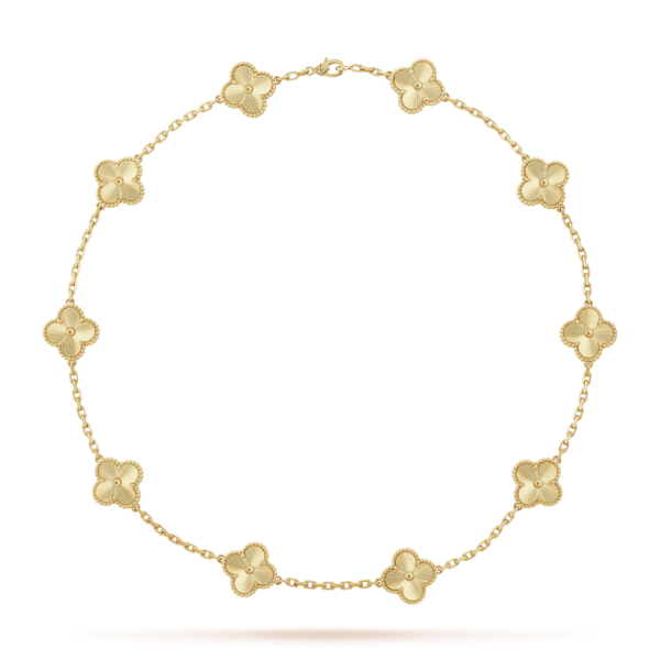 18K Vintage Alhambra 10 Motifs Necklace