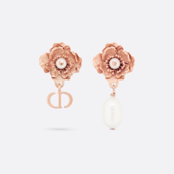 18K CD D-Millefiori Earrings