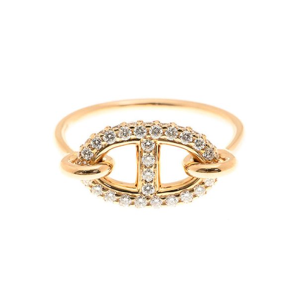 18K Farandole Diamond H Ring