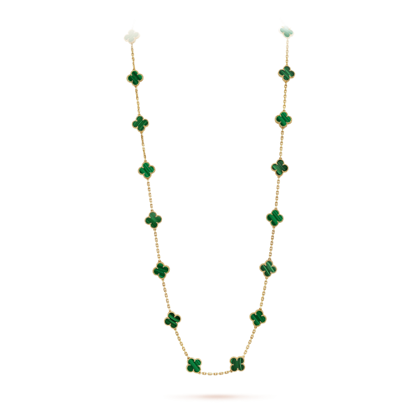18K Vintage Alhambra 20 Motifs Long Necklace - Image 2