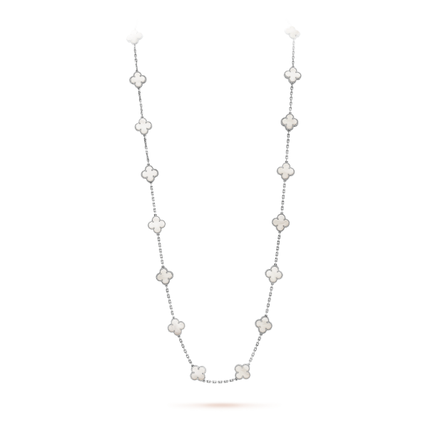 18K Vintage Alhambra 20 Motifs Long Necklace - 图片 2