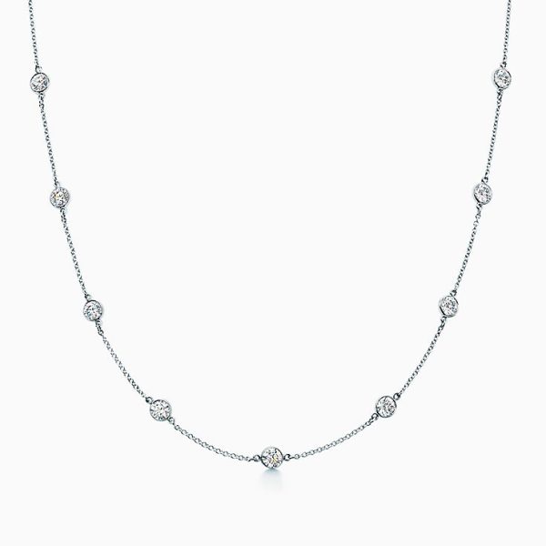 18K T Elsa Peretti Diamonds By The Yard Necklace - 图片 3