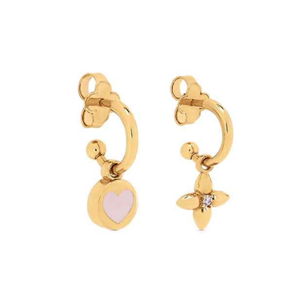 18K Louis Iconic Heart Earrings