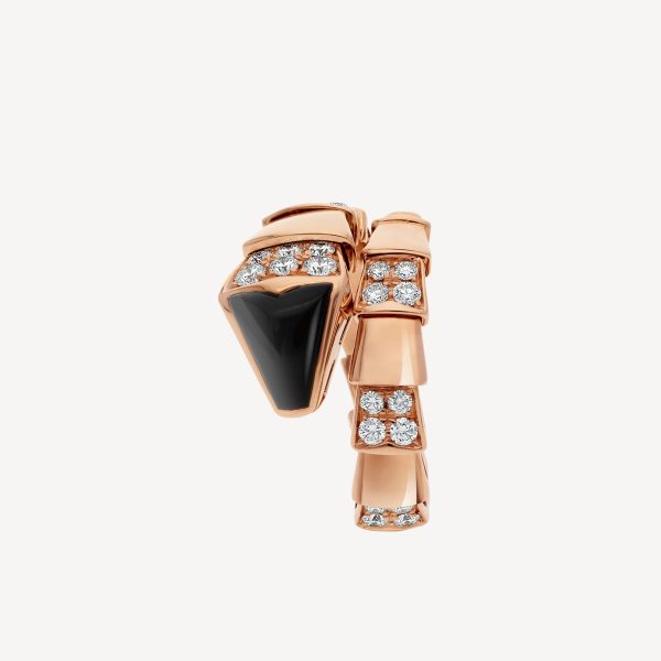 18K BV Serpenti Viper Black Ring - Image 2