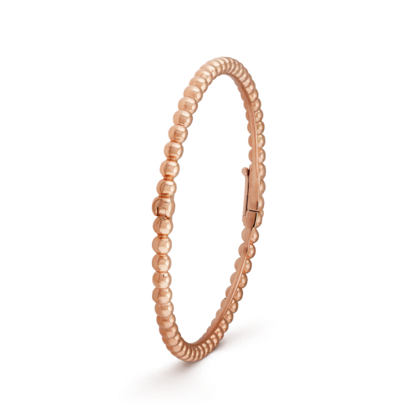 18K Rose Gold Perlée Pearls Bracelet