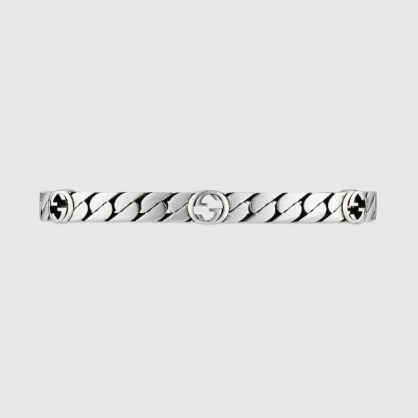 Double G Interlocking G Cuff Bracelet - 图片 4