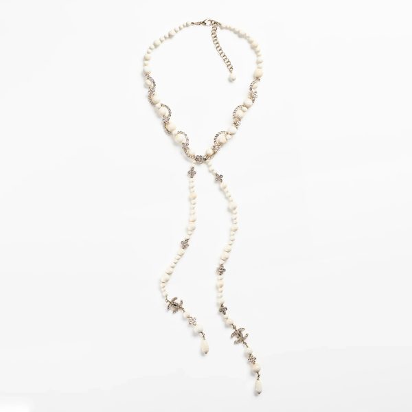 18K CC Pearl Chain Necklace
