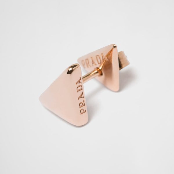 18K Pra Triangle Earrings - 图片 3