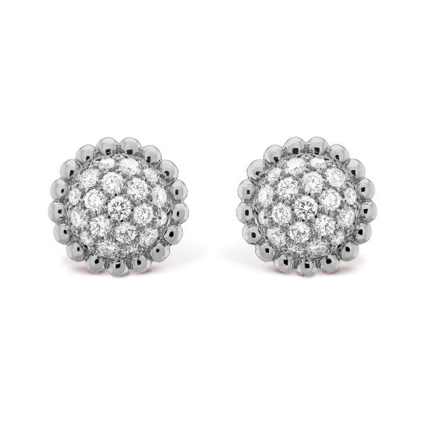 18K Perlée Diamonds Earrings