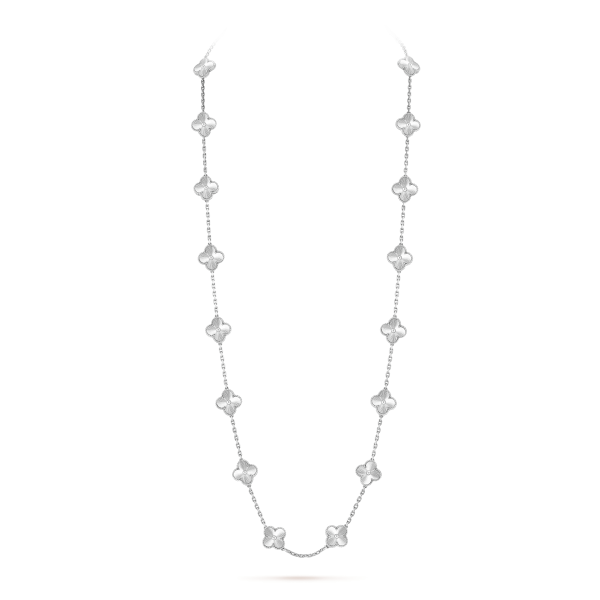 18K Vintage Alhambra 20 Motifs Long Necklace - 图片 4