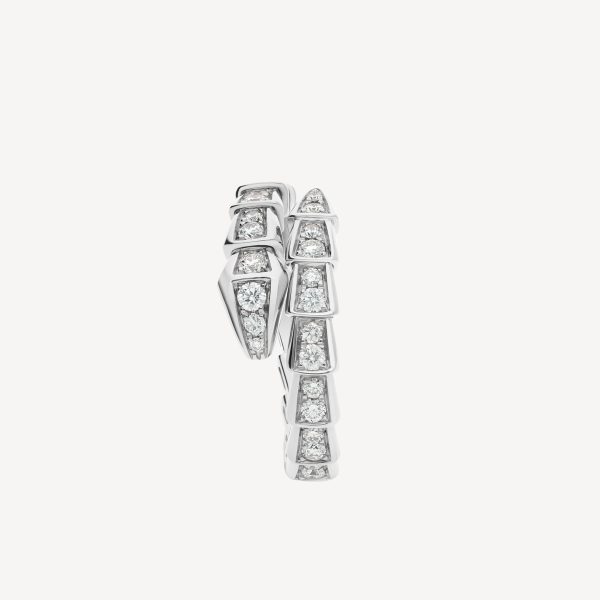 18K BV Serpenti Viper Pave Diamond Ring - Image 3