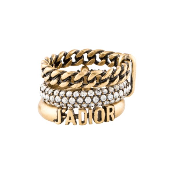 18K CD Pearl & Crystal J'Adior Rings - 图片 3