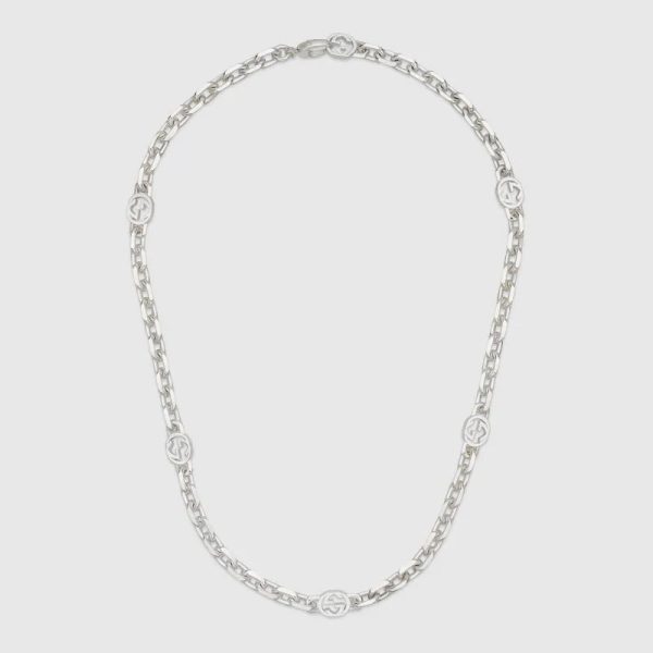 Double G Interlocking G Chain Necklace