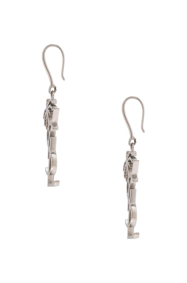 18K Saint Monogram Palmier Statement Earrings - 图片 4