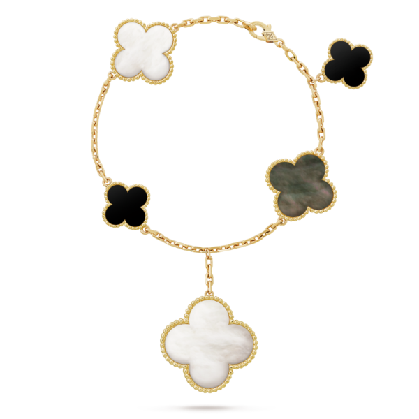 18K Magic Alhambra Five Motifs Clover Bracelet