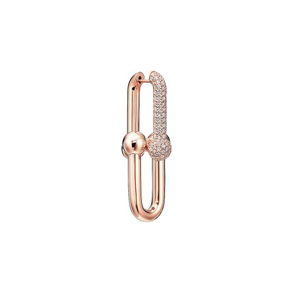 18K T HardWear Large Link Diamonds Earrings - 图片 5