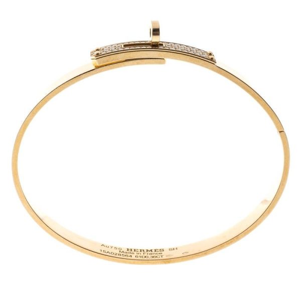 18K Kelly Small Model Diamond H Bracelet - 图片 3