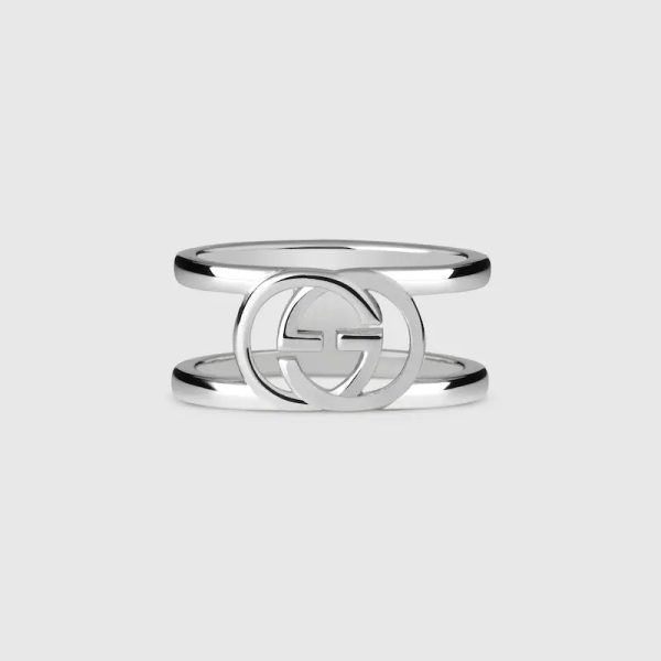 Double G Interlocking G Wide Open Ring - Image 2
