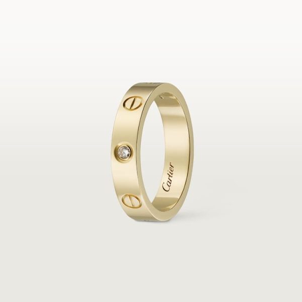 18K Love Wedding One Diamond Ring - 图片 2