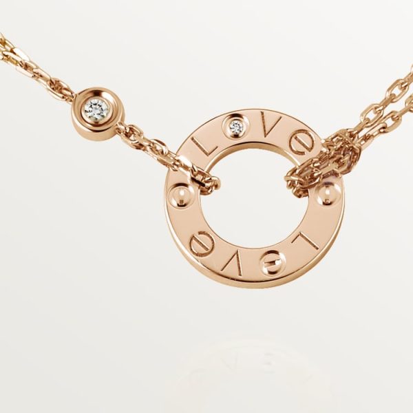 18K Love 2 Diamond Necklace - 图片 2
