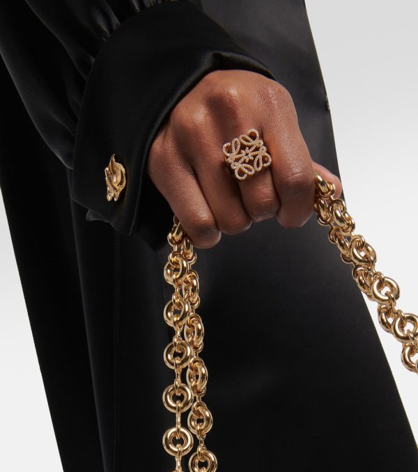 18K Anagram Crystals Ring - Image 6