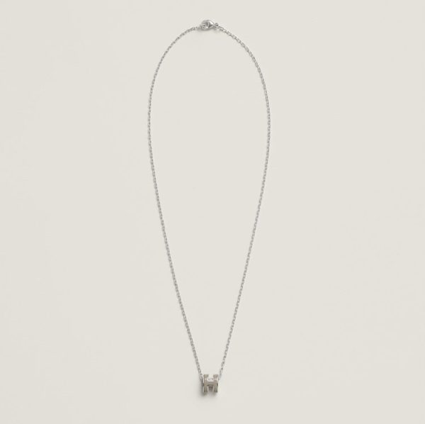 18K Mini Pop H Grey Necklace - 图片 6