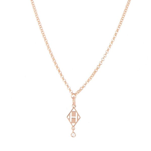 18K Gambade Pendant H Necklace - 图片 9