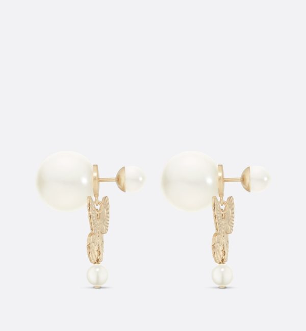 18K CD Tribales Pearl Earrings - 图片 2