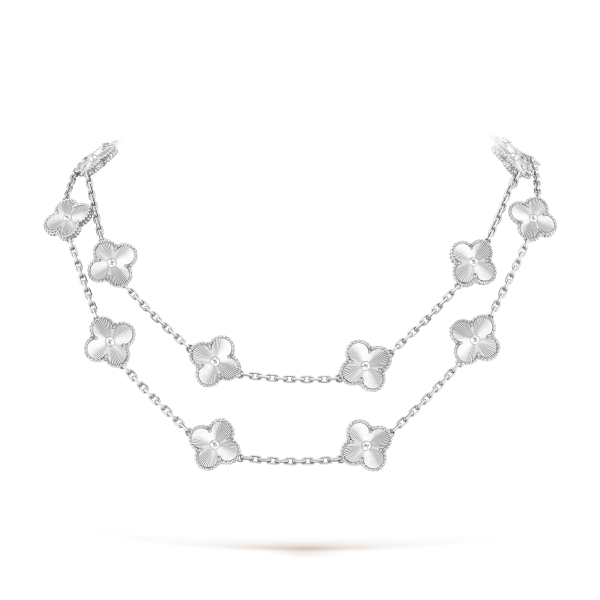 18K Vintage Alhambra 20 Motifs Long Necklace