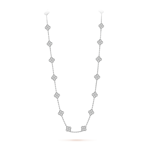18K Vintage Alhambra 20 Motifs Long Necklace - 图片 2