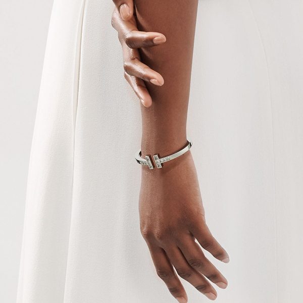 18K T Diamond Square Bracelet - 图片 2