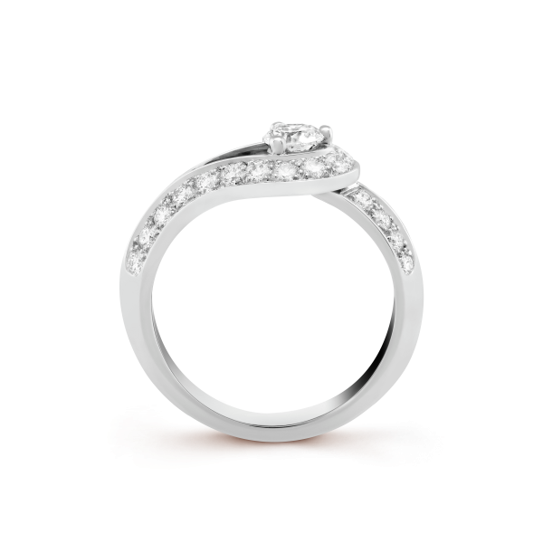 18K Couture Solitaire Ring - 图片 2