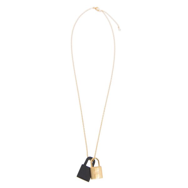 18K O'Kelly Black Pendant H Necklace - 图片 4