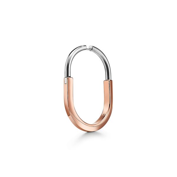18K T Lock Diamond Earrings - 图片 4